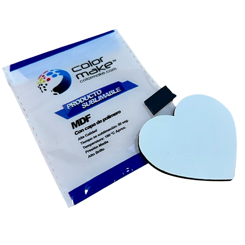 Imán Sublimable De Corazón MDF 3 MM