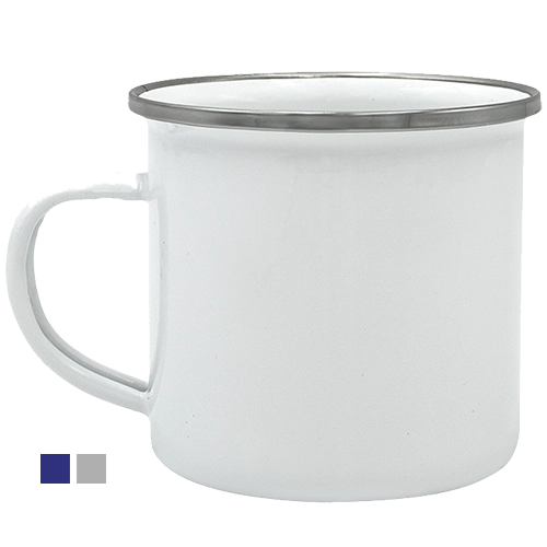 Taza Blanca Peltre 10 Oz