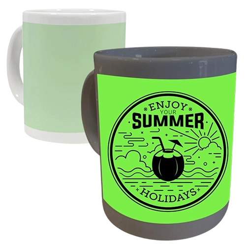 Taza Blanca Ventana Flourescente 11 Oz