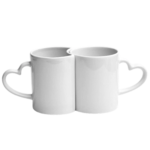 Tazas De Parejas Asa De Corazón 11 Oz